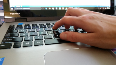 Typing on a Keyboard with One Hand